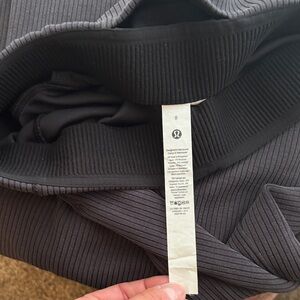 lululemon athletica Black Ribbed Leggings